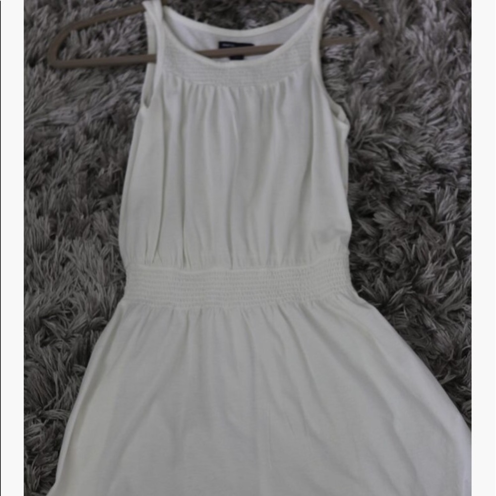 Plain white coverup dress